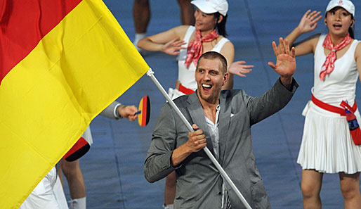 Dirk Nowitzki war bei den Olympischen Spielen 2008 der Fahnenträger bei der Eröffnungsfeier