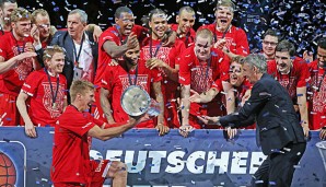 Die Bayern feiern die Meisterschaft