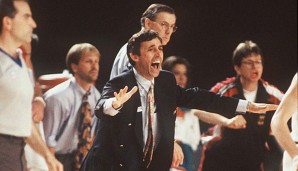 Svetislav Pesic beim Gewinn des EM-Titels mit Deutschland vor 22 Jahren