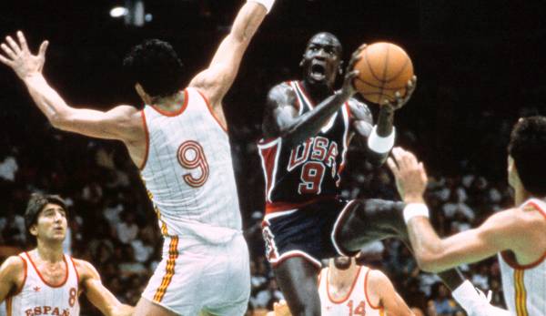 Michael Jordan holte 1984 Olympia-Gold im Finale gegen Spanien.