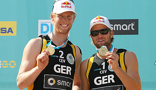 Jonas Reckermann und Julius Brink haben in Kristiansand/Norwegen erstmals den EM-Titel gewonnen