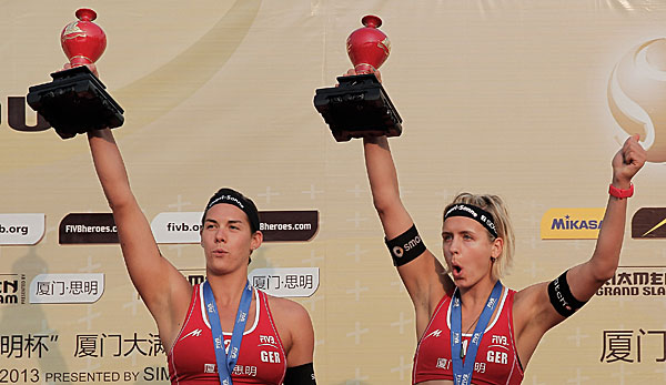 Kira Walkenhorst und Laura Ludwig sind das einzige deutsche Nationalteam in Fuzhou