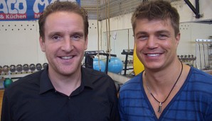 SPOX-Reporter Ingo Rohrbach traf Stieglitz-Trainer Dirk Dzemski (r.) zum Interview