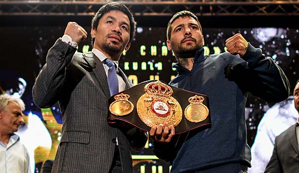 Manny Pacquiao und Lucas Matthysse kämpfen um den WBA-Titel im Weltergewicht.