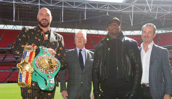 Tyson Fury und Dillian Whyte treten im Wembley-Stadion gegeneinander an.