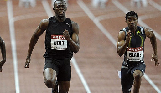 Yohan Blake (r.), ein Trainingskollege von Usain Bolt (l.) hat sich eines Dopingverstoßes bekannt