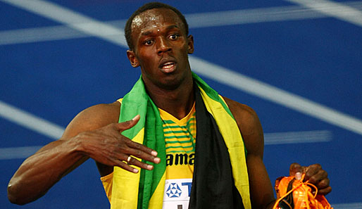 Der Jamaikaner Usain Bolt hält die Weltrekorde über 100 und 200 Meter