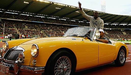 Ein triumphaler Einzug für den unumstrittenen Star der Leichtathletik. Usain Bolt in Brüssel