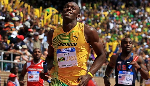 Usain Bolt lief in Jamaika die viertbeste je gestoppte Zeit