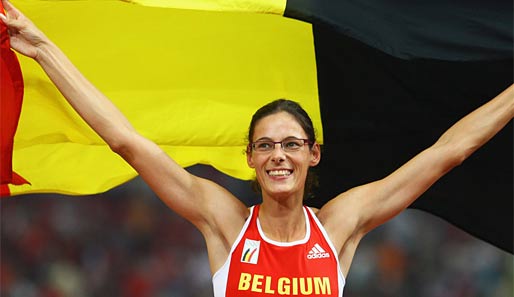 Tia Hellebaut gewann 2008 olympisches Gold in Peking