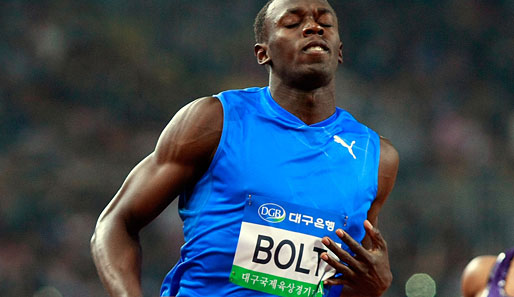 Ausnahmesprinter Usain Bolt muss erst einmal eine Pause einlegen