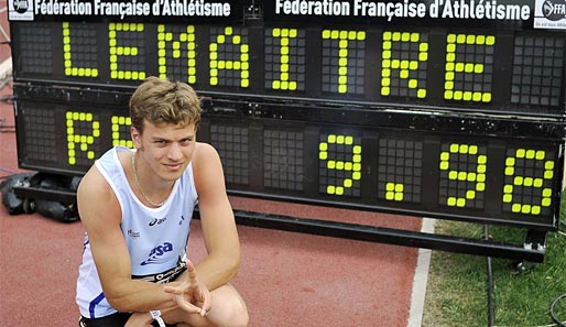 Christophe Lemaitre durchbrach als erster weißer Sprinter die 10-Sekunden-Schallmauer