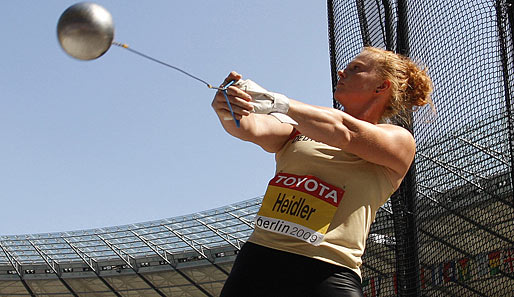 Betty Heidler gewann bei der EM in Barcelona die Goldmedaille im Hammerwerfen