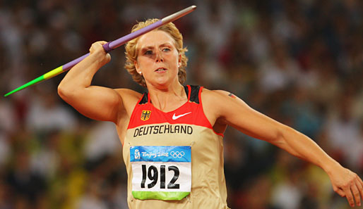 Christina Obergföll ist ehemalige Inhaberin des Europarekordes (70,20m)