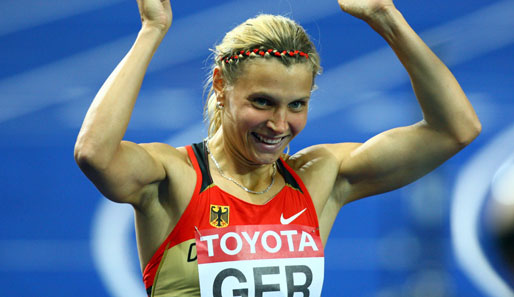 Claudia Hoffmann gewann mit der 4x400-Meter-Staffel überraschend die Silbermedaille