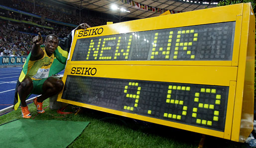 Usain Bolt stellte im letzten Jahr bei der WM in Berlin seinen 100-Meter-Fabelweltrekord auf