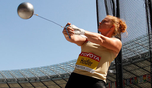 Betty Heidler gewann bei der Leichtathletik-EM 2010 in Barcelona die Goldmedaille
