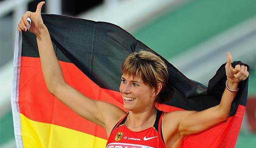 Carolin Nytra ist deutsche Hallenmeisterin über 60 Meter