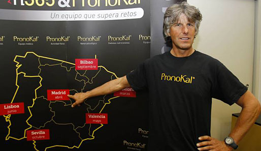 Der Belgier Stefaan Engels, 49 Jahre alt, lief in einem Jahr gut 15.000 Kilometer