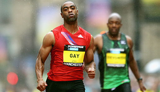 US-Sprinter Tyson Gay hat eine neue Weltjahresbestzeit über 100 Meter aufgestellt