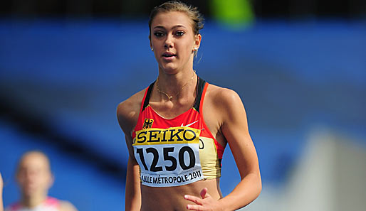 Anna-Lena Freese gewann bei der U-20-EM in Talinn Gold mit der 100-Meter-Staffel