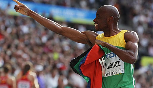 Mbulaeni Mulaudzi gewann bei der Leichtathletik-WM in Berlin Gold über 800 Meter