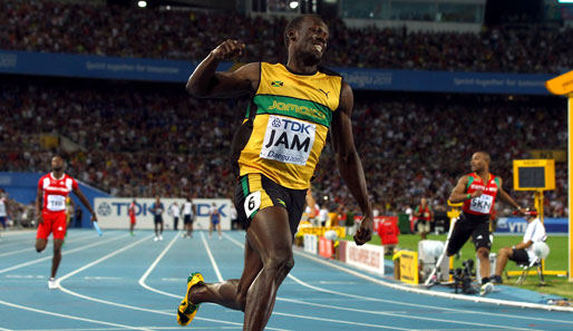 Zusammen mit Nesta Carter, Michael Frater und Yohan Blake gewann Usain Bolt überlegen Gold