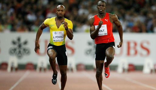 Usain Bolt (r.) und Asafa Powell liefen mal wieder allen davon