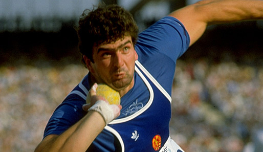 Udo Beyer bei den Europameisterschaften 1982