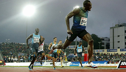 Usain Bolt hat in Oslo auf 200 Metern triumphiert