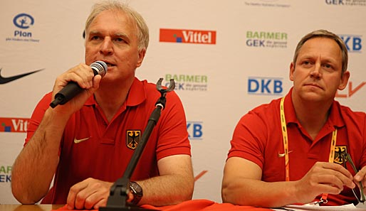 Clemens Prokop (l.) kritisierte die Prämien des IAAF in Moskau