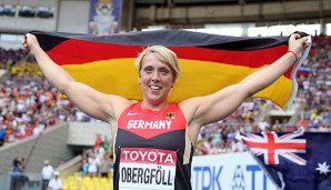 Christina Obergföll peilt eine Medaille bei Olympia 2016 in Rio an