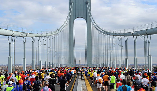 Beim New-York-Marathon konkurrieren Läufer aus der ganzen Welt