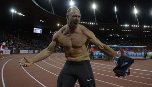 Olympiasieger Robert Harting hat nach seiner Verletzungspause ein triumphales Comeback gefeiert