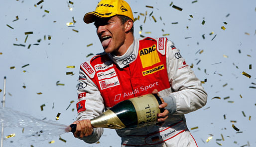 Timo Scheider feierte beim Rennen am Hockenheimring die Titelverteidigung mit Audi