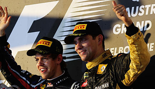 Sebastian Vettel (l.) und Witali Petrow treffen beim Race of Champions aufeinander