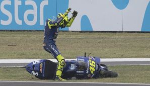 Valentino Rossi wurde beim Argentinien-GP von Marc Marquez zu Fall gebracht.