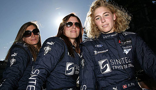 Schweizer Frauenpower im Motorsport: Rahel Frey, Natacha Gachnang und Cyndie Allemann (v.r.)