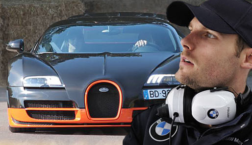 Martin Tomczyk durfte schon einmal einen Bugatti Veyron selbst fahren
