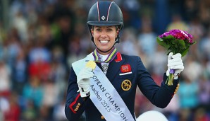 Charlotte Dujardin lässt die Konkurrenz hinter sich und sichert sich EM-Gold in Aachen
