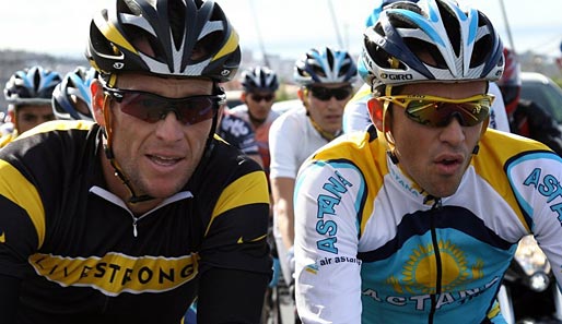 Lance Armstrong und Alberto Contador in trauter Zweisamkeit. Auch bei der Tour de France?