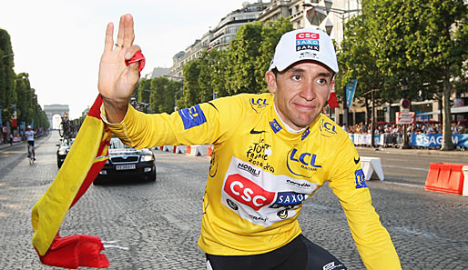 Der Tour-Sieger von 2008 trumpfte heute auch beim Giro am Berg groß auf - Carlos Sastre