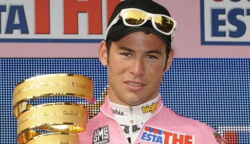 Mark Cavendish holte sich zum Giro-Auftakt das Rosa Trikot