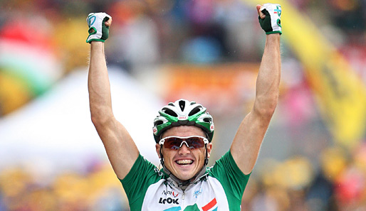 Der Australier Simon Gerrans gewann bei der vergangenen Tour de France die 15. Etappe