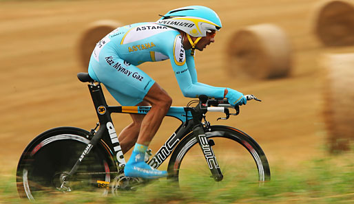 Andreas Klöden landete beim ersten Zeitfahren der Tour de Suisse auf dem dritten Rang