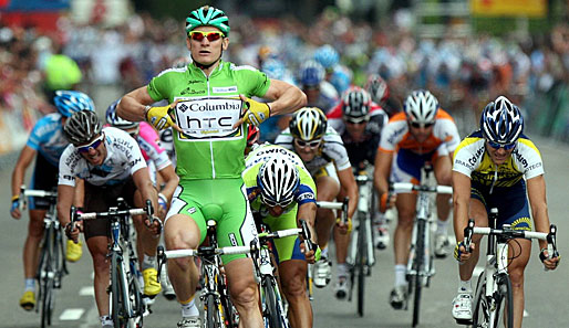 Andre Greipel (v.) war mit vier Etappensiegen der überragende Sprinter bei der Vuelta