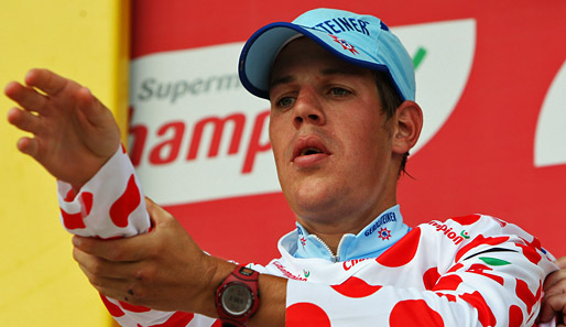 Bernhard Kohl gewann bei der Tour 2008 das Gepunktete Trikot des besten Bergfahrers