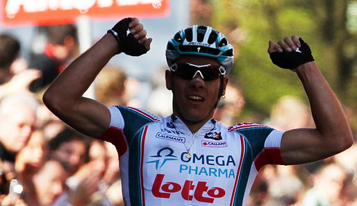 Der 28-jährige Philippe Gilbert gewann 2010 auch das Amstel Gold Race