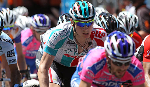 Andre Greipel vom Team Omega Pharma-Lotto gewann die Schlueetappe der Belgien-Rundfahrt