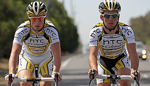 Cavendish-Anfahrer Mark Renshaw (l.) wechselt von HTC zu Rabobank